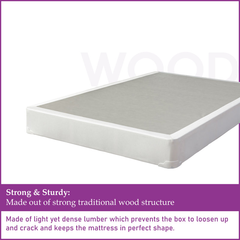 Alwyn Home Gauna Wood Box Spring & Reviews Wayfair